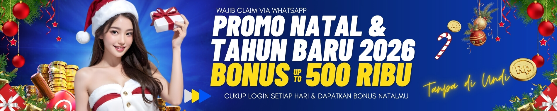 Promo Natal & Tahun Baru 2026 Pools303